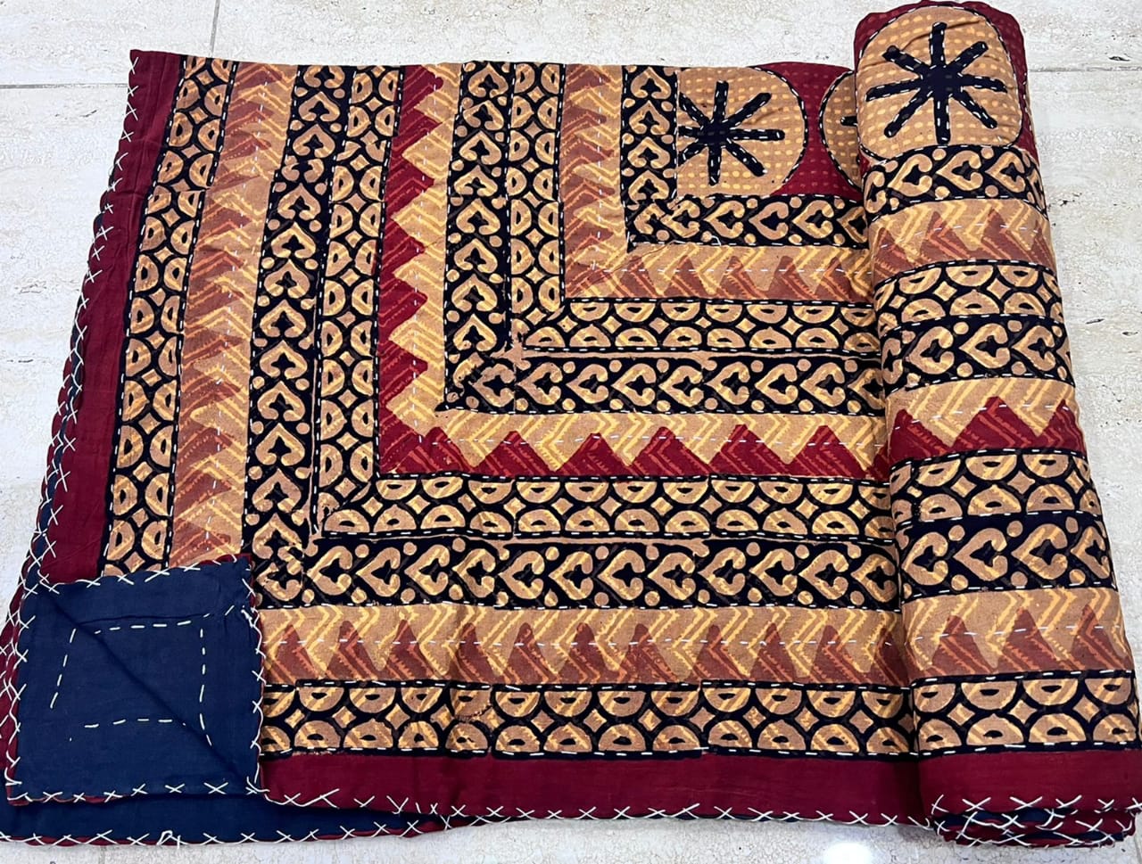 Traditional Kantha stitched Gudari