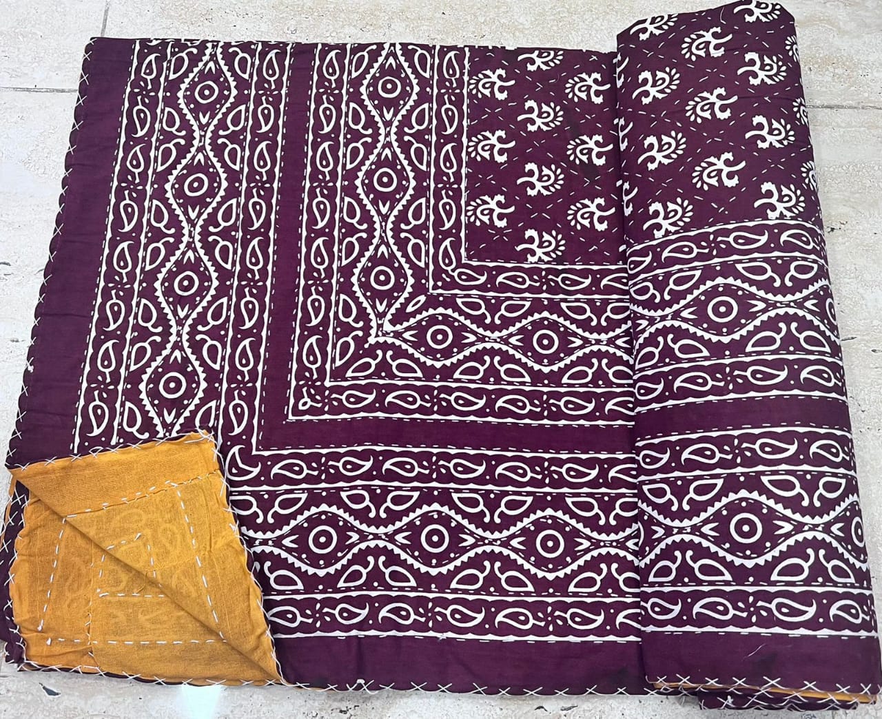 Traditional Kantha stitched Gudari