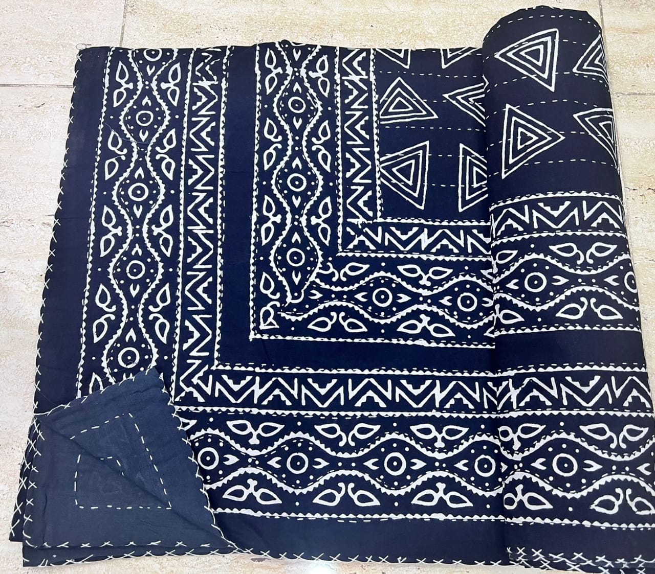 Traditional Kantha stitched Gudari