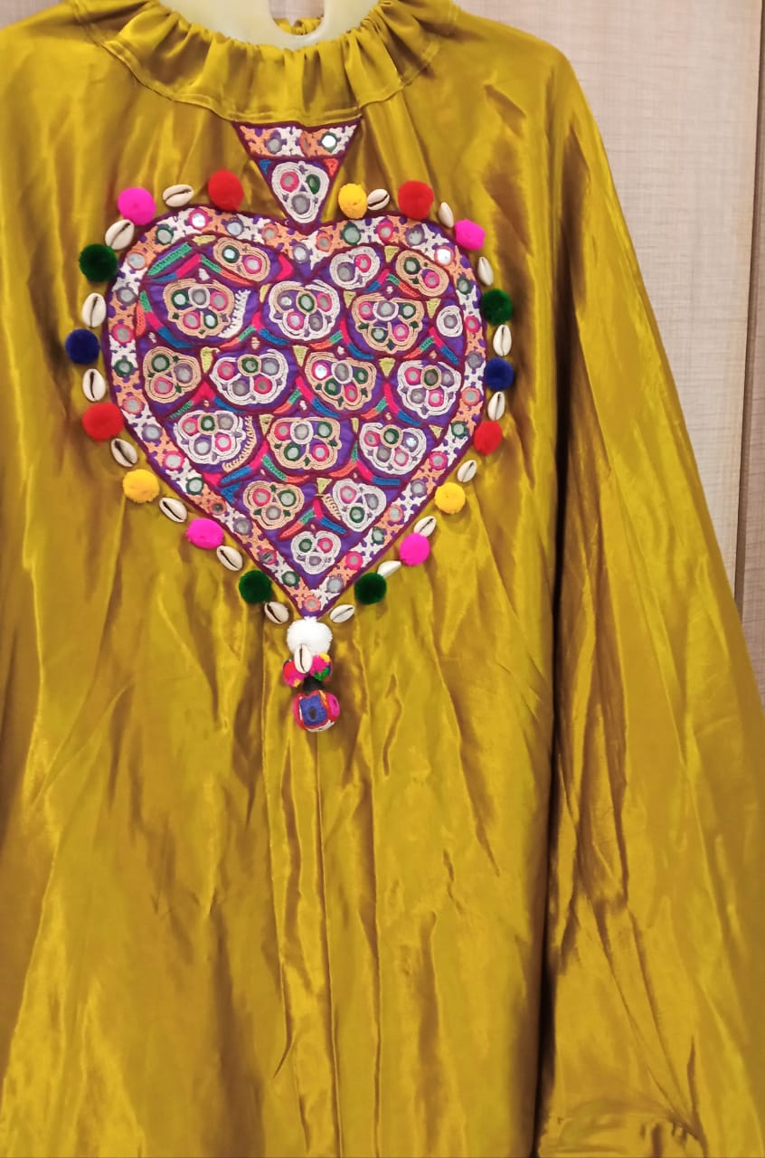 Kachhi handwork blouse and Mashroo patch work Chania Choli