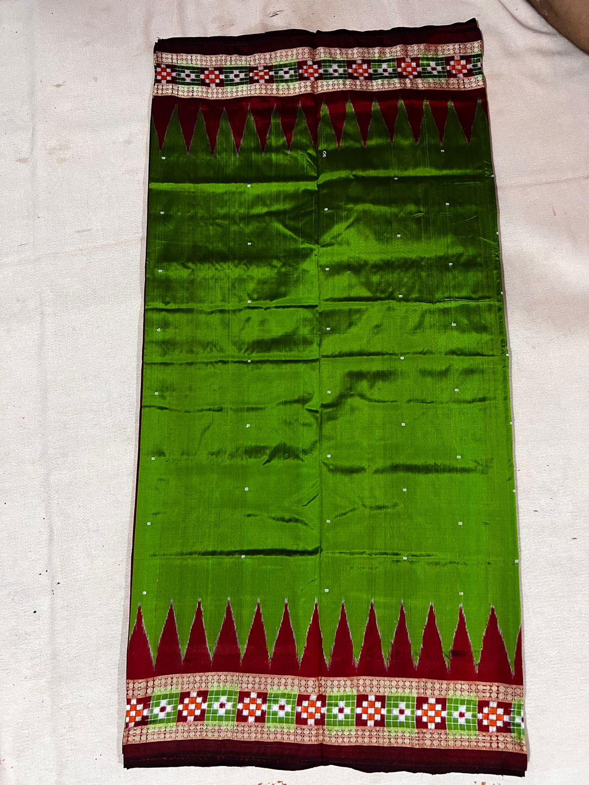 Sambalpuri Silk Dhadi Sapta Paat saree with blouse piece