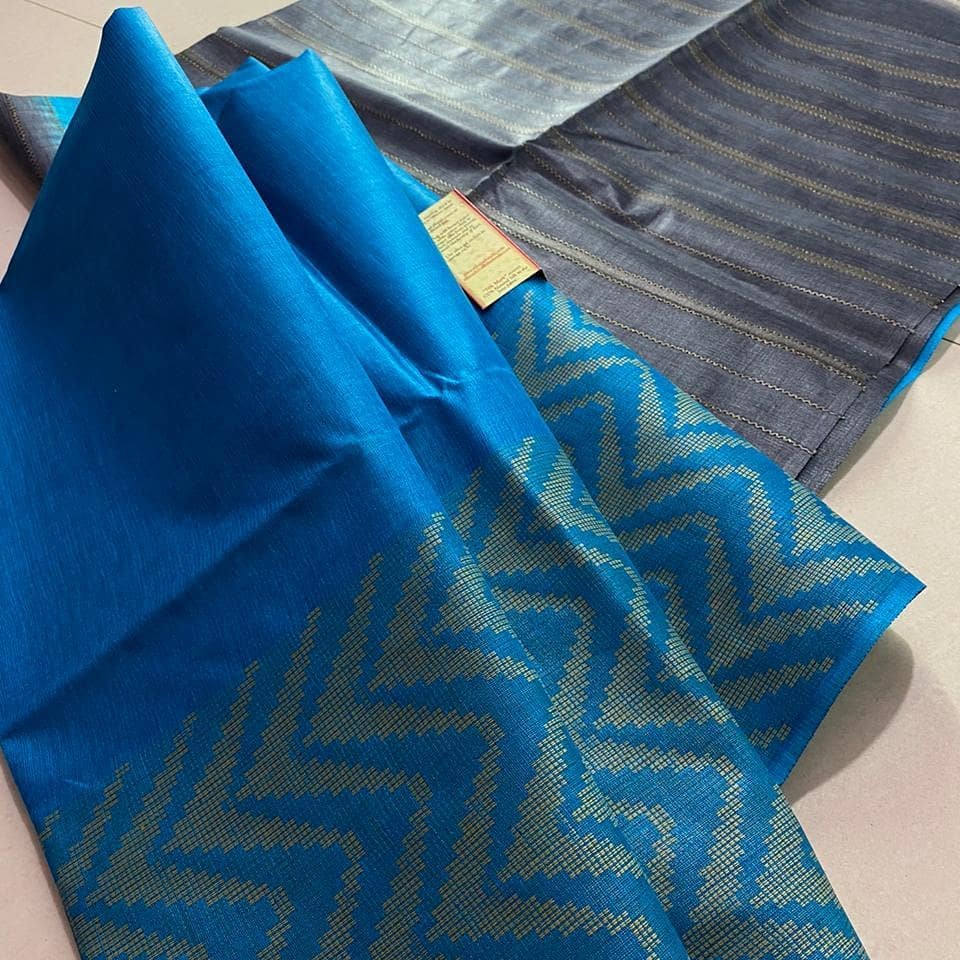 Weaved semi Tussar silk sarees