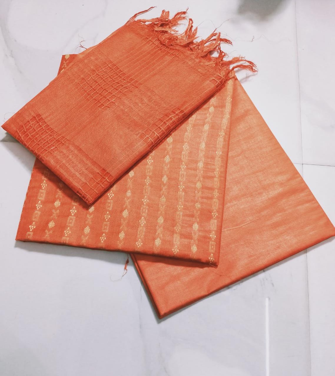 Semi silk suit materials with thread weaving all over body