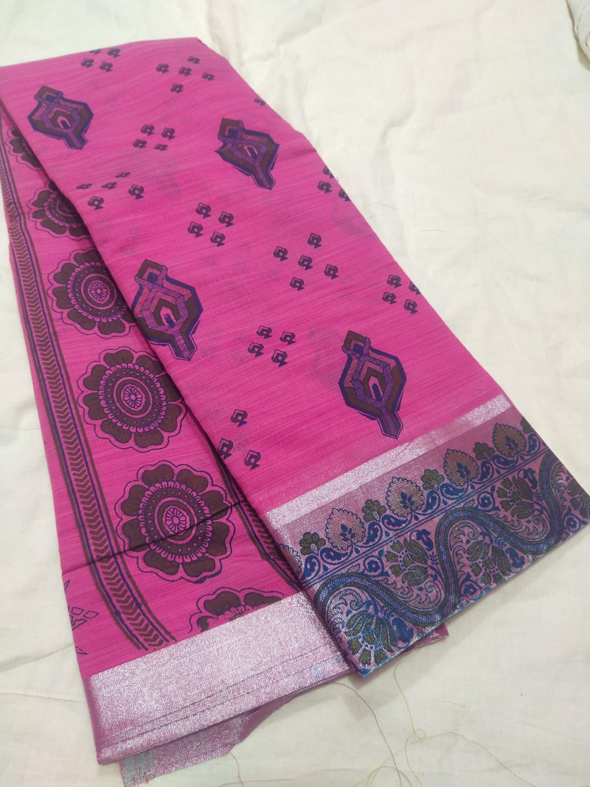 Kota cotton printed sarees