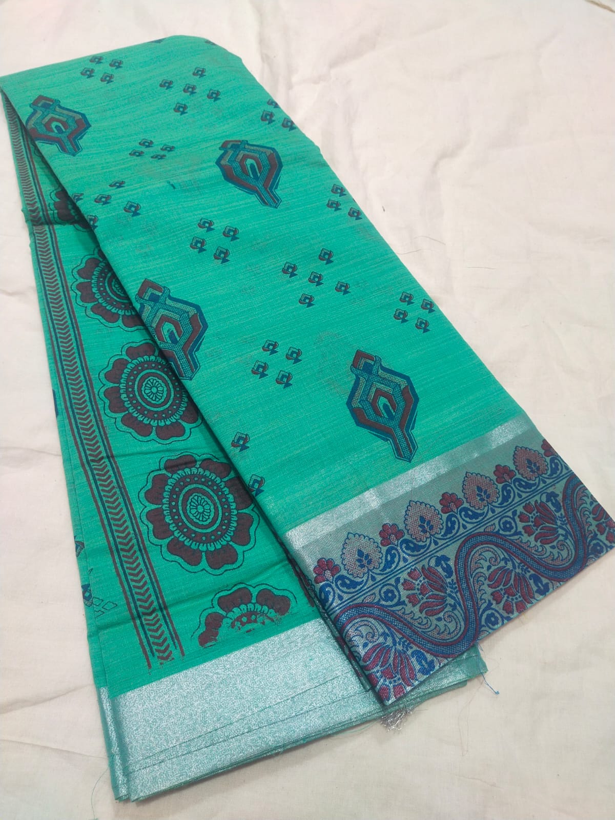Kota cotton printed sarees
