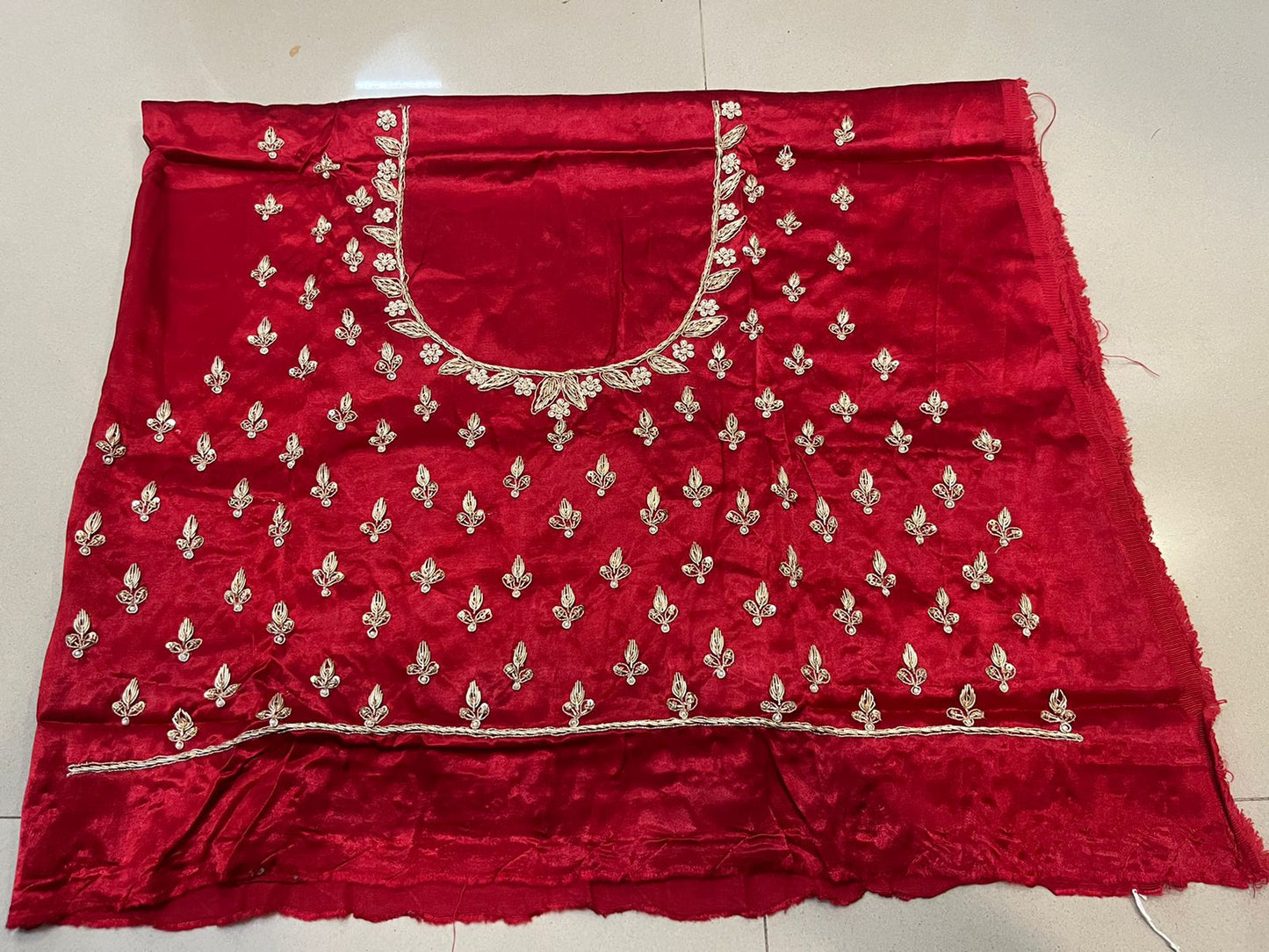 Handwork Pure Mashroo Gajji blouse pieces