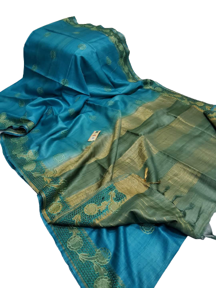 Pure Tussar Cutwork Saree