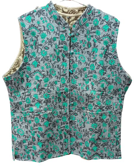 Handblock printed Reversible Jackets