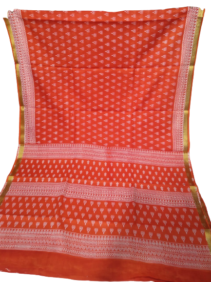 Chanderi cotton saree